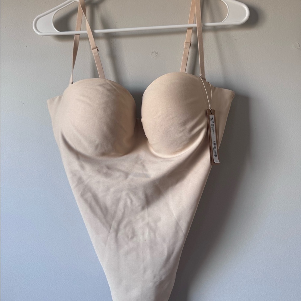 SKIMS Cream Women's Bra Bodysuit